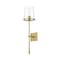Z-Lite Callista 1 Light Wall Sconce, Rubbed Brass & Clear 3032-1S-RB - alternate 7